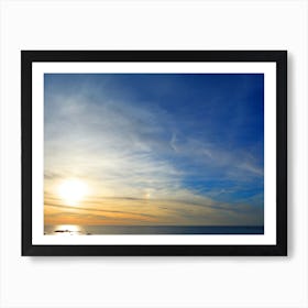 Sunset At The Beach Art Print