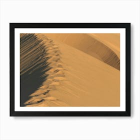 Footsteps In The Sahara Art Print