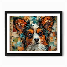 Papillon Fine Art Portrait 1 Art Print