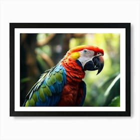 Colorful Parrot Art Print