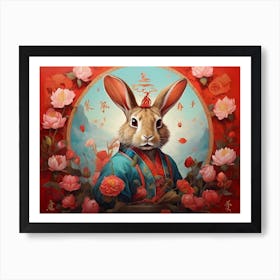 Rabbit In Chinese Costume 1 Art Print