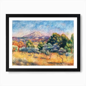 Montagne Sainte Victoire, Pierre Auguste Renoir Art Print