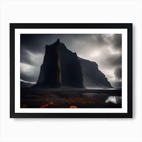 Dark Landscape Of Iceland Art Print