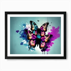 Butterfly Painting 197 Art Print