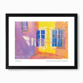 Lisbon From The Window Series Poster Painting 4 Art Print