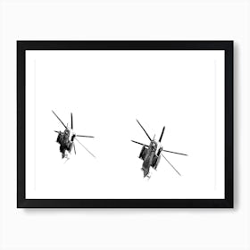 Two Sikorsky CH-53 Helicopters Art Print