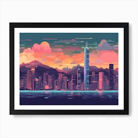 Hong Kong Skyline Art Print