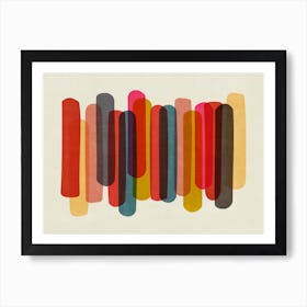 Modern Bold Colorful Shapes Art Print