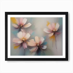 Abstract Flowers 6  Art Print