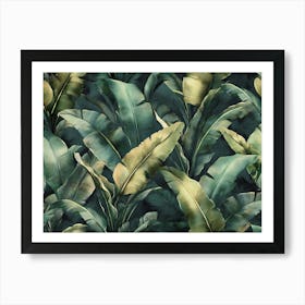 Banana Leaves Wallpaper Poster