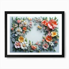 Floral Wreath Art Print