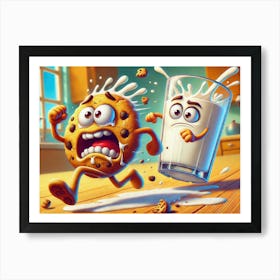 Funny Cookie Escape Art Print