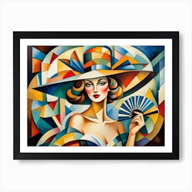 Hat And Fan 6 Art Print