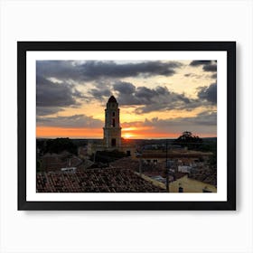 Sunset Over Trinidad Cuba (Cuba Series) Art Print