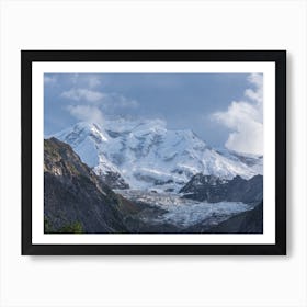 Snow At The Karakoram Mountains Art Print