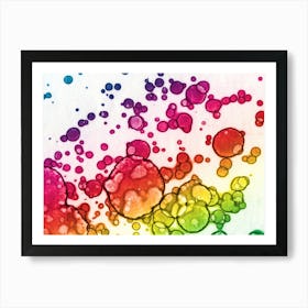 Abstraction Colored Bubbles 2 Art Print