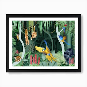 Jungle Party Art Print