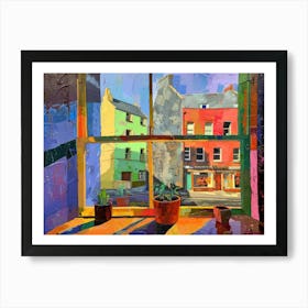 Galway From The Window View Painting 1 Art Print