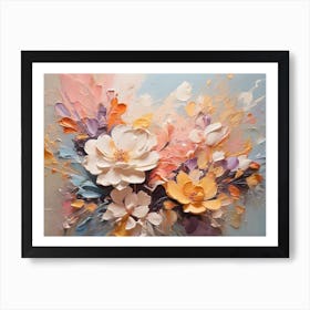 Abstract Flowers 20  Art Print