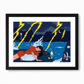 Storm Lovers Art Print