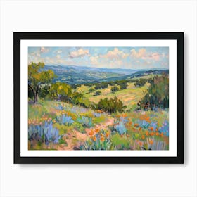 Western Landscapes Texas Hill Country 1 Art Print