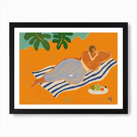 The Reclining Woman by Arty Guava Art Print
