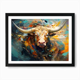 Bull Painting Art Print