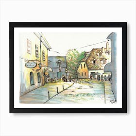 Cosy Liubliana Streets Poster