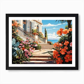 Cannes Flowers 4 Art Print