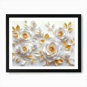 Paper Roses 10 Art Print