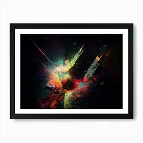 The explosive beauty of the night Art Print