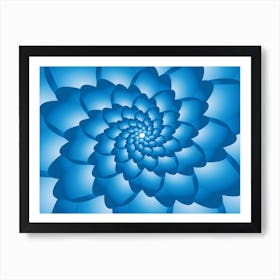 Flower Swirl Pattern 2 Art Print