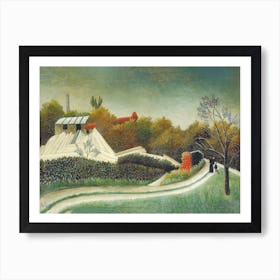 Sawmill, Outskirts Of Paris, Henri Rousseau Art Print