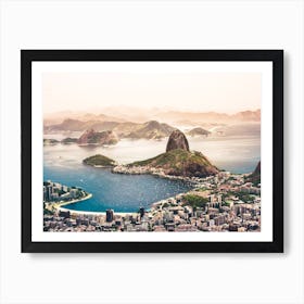 Aerial View Of Brazil'S Rio De Janeiro Art Print