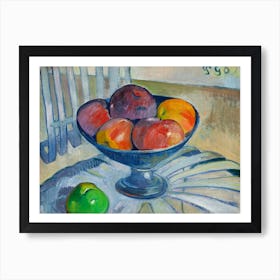 Fruit Dish on a Garden Chair (ca. 1890), Paul Gauguin Art Print