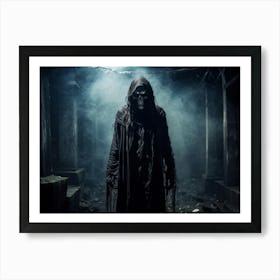 Ancient Health Frightened Daemon Human Rip Costume Scarey Afraid Invisible Evil Spook Ma (33) Art Print