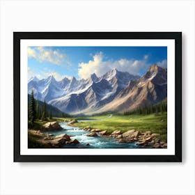 Mountain Stream 4 Art Print