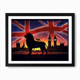 London Lion Art Print