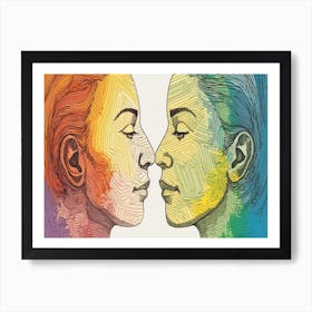 Rainbow Love 12 Art Print