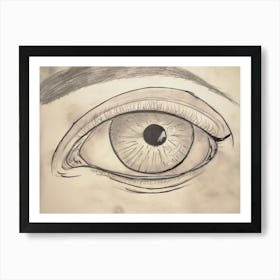 Soft eye Art Print