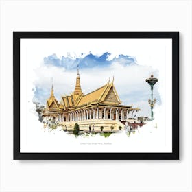 Throne Hall, Phnom Penh, Cambodia Art Print