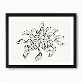 Hokusai Chrysanthemum Art Print