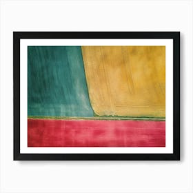 Aerial Fields Art Print