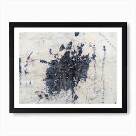 Stained Background. Abstract black paint grunge background 19 Poster