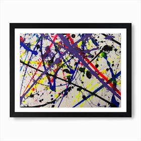 Splatter Painting 3 Art Print