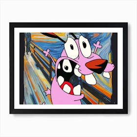 Courage the Cowardly Dog Art Print