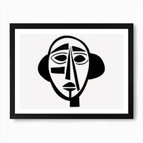 Face Of A Man Art Print