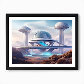 Futuristic City 4 Art Print