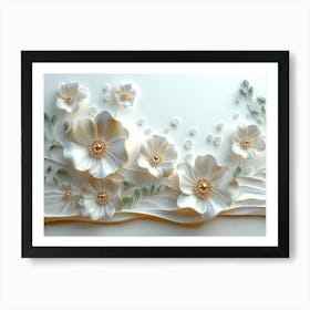 Paper Flowers 60 Art Print