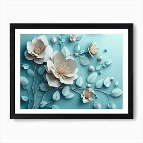 Paper Flowers 45 Art Print